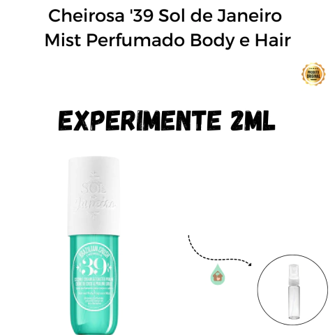 Fracionado 2ml Cheirosa '39 Sol de Janeiro Mist Perfumado Body e Hair Feminino