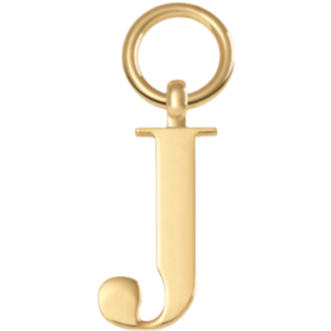 Charm Pingente Letra J Carolina Herrera Fragrances Dourado