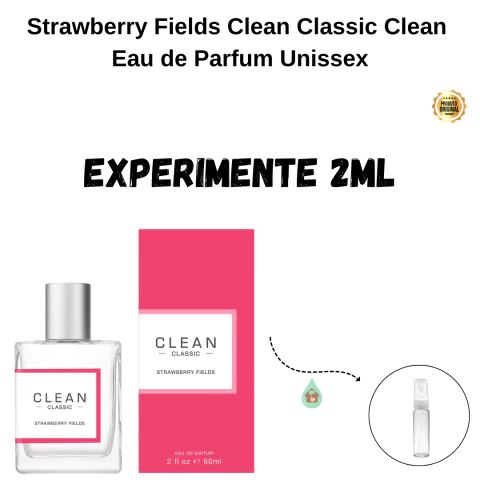 Fracionado 2ml Strawberry Fields Clean Classic Clean Eau de Parfum Unissex