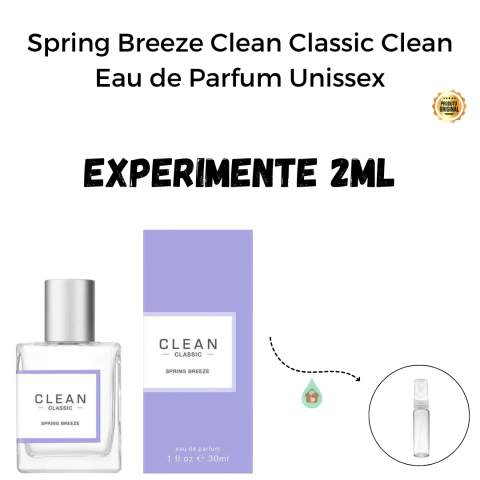 Fracionado 2ml Spring Breeze Clean Classic Clean Eau de Parfum Unissex