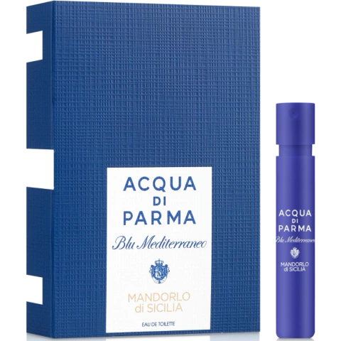 Flaconete 1,5ml Mandorlo di Sicilia Acqua di Parma Blu Mediterraneo Eau de Toilette Unissex
