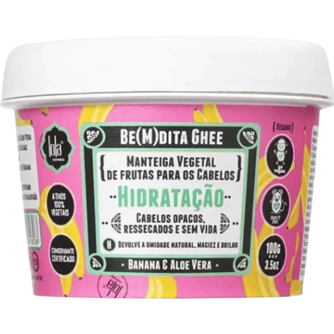 100g Be(m) Dita Ghee Máscara de Hidratação Banana Lola Cosmetics