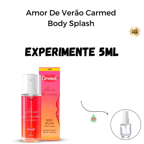 Fracionado 5ml Amor De Verão Carmed Body Splash Feminino