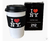 Copo de Café Viagem Cerâmica 212 I Love Carolina Herrera Fragrances Coffee Mug - Aromas Casa Gente Grande