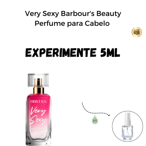 Fracionado 5ml Very Sexy Barbour's Beauty Perfume para Cabelo Inspiração Olfativa J'adore Dior