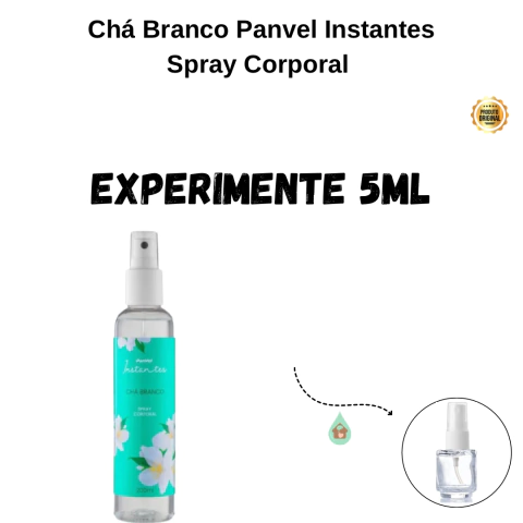 Fracionado 5ml Chá Branco Panvel Instantes Spray Corporal Feminino