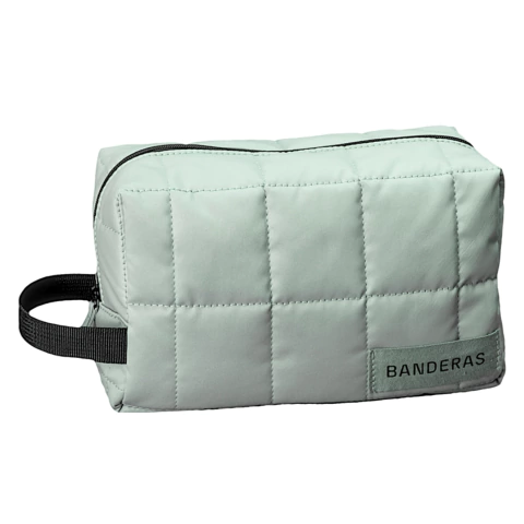 Necessaire Puffer com alça Banderas Verde Claro