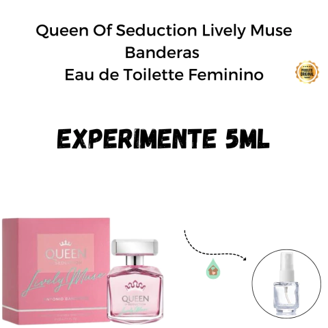 Fracionado 5ml Queen Of Seduction Lively Muse Banderas Eau de Toilette Feminino