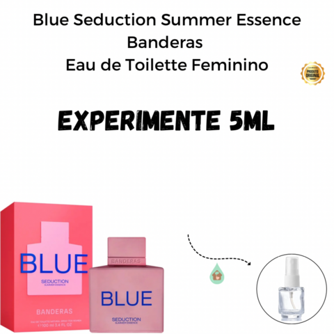 Fracionado 5ml Blue Seduction Summer Essence Banderas Eau de Toilette Feminino