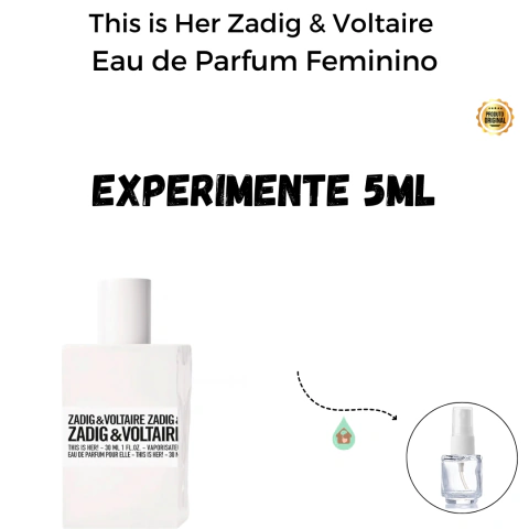 Fracionado 5ml This is Her Zadig & Voltaire Eau de Parfum Feminino