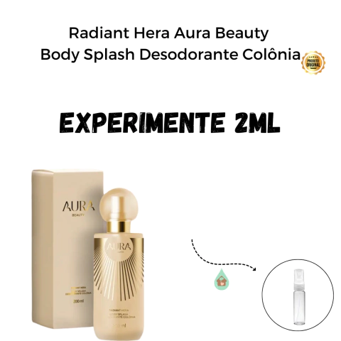Fracionado 2ml Radiant Hera Aura Beauty Body Splash Desodorante Colônia Feminino