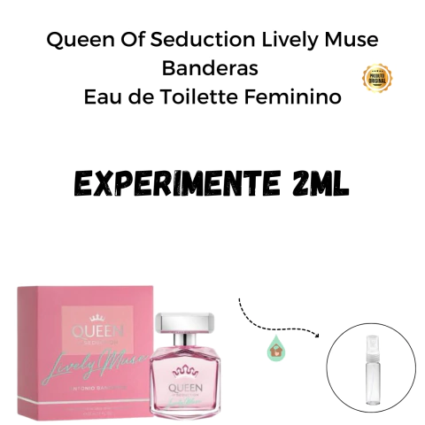 Fracionado 2ml Queen Of Seduction Lively Muse Banderas Eau de Toilette Feminino