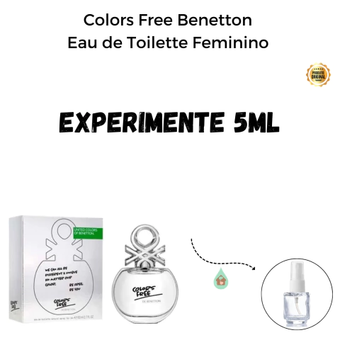Fracionado 5ml Colors Free Benetton Eau de Toilette Feminino