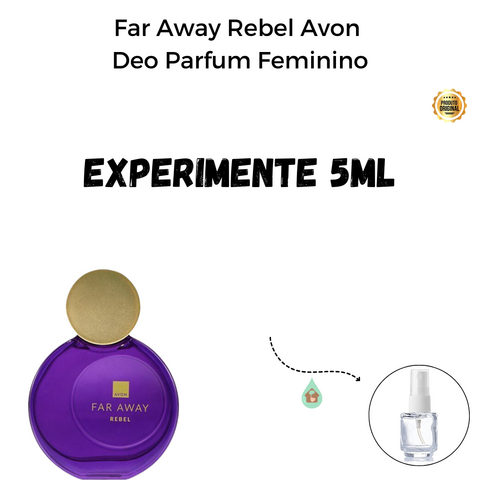 Fracionado 5ml Far Away Rebel Avon Deo Parfum Feminino
