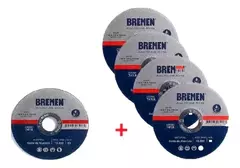 5 Unidades Disco De Corte De 4-1/2 X 1.6 X 22m Bremen 7418 - comprar online