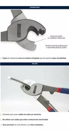 Imagen de Alicate Corta Cable 10 Pulgadas Bremen 7814