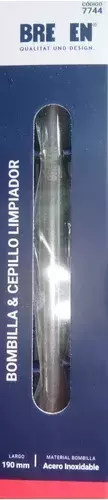 Bombilla Con Limpiador De Acero Inoxidable 19cm Bremen 7744 - comprar online