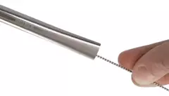 Bombilla Con Limpiador De Acero Inoxidable 19cm Bremen 7744 - tienda online