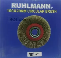 Cepillo 4 PuLG Disco Rizado Acero Bronce Amoladora Ruhlmann en internet