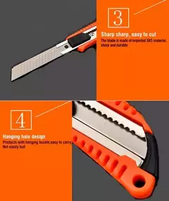 Cutter Trincheta 18mm Cuerpo Plastico Harden Profesional - comprar online