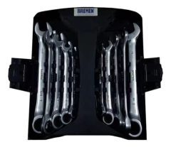 Juego Llaves Combinadas Bremen 7777 Crique 10 Piezas Milimetricas Y Pulgadas