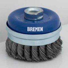 Cepillo Copa Industrial Trenzado 4 P 100mm Amoladora Bremen - comprar online