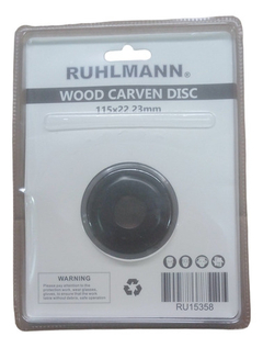 Imagen de Disco Carbono Madera Desbaste Para Amoladora 115mm Ruhlmann