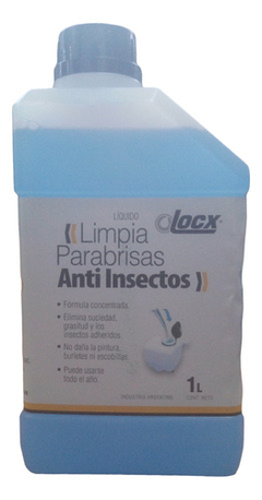 Liquido Limpia Parabrisas Anti Insectos 1 Litro Locx