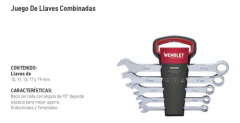 Set Juego De 5 Llaves Combinadas 10 A 19mm Wembley 7923