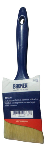 Pincel Profesional Cerdas Largas N30 3 PuLG Bremen 7765 en internet