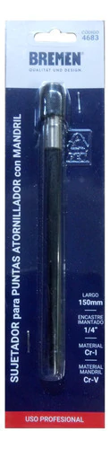 Sujetador Puntas Magnetico Mandril 150mm 1/4 Bremen 4683 - Herramientas Dali