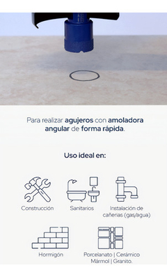 Broca Diamantada Amoladora Bremen 30mm 8055 - comprar online