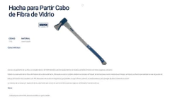 Hacha Tumba Abrir Partir 7715 2kg Mango De Fibra 90cm Bremen - Herramientas Dali