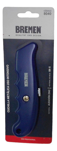 Cuchilla Cuter Metalico Retractil Uso Intensivo Bremen 8040 - tienda online