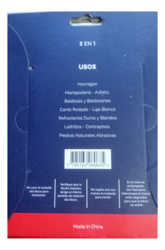 Disco Diamantado Segmentado Turbo 3 En 1 178mm Bremen 6063 - Herramientas Dali