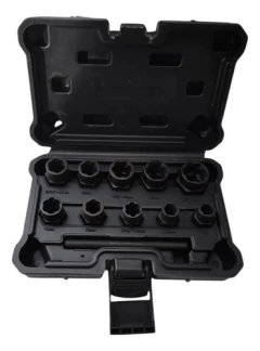 Set De 10 Pzs 3/8 Extractor Tornillos Tuercas Falseados - comprar online