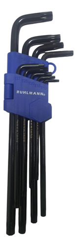 Set Juego 9 Llaves Tamper Torx Extra Larga Ruhlmann Ru30601