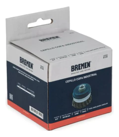 Cepillo Copa Industrial Trenzado 3 Pul 75mm Amoladora Bremen - comprar online