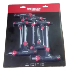Set Juego 7 Llaves Allen Cardanicas Punta Bola Wembley 8008 - comprar online