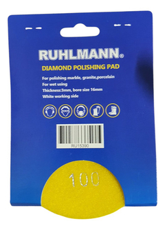 Disco Lija Velcro Diamantado 115mm Pulir M14 Marmol Ruhlmann - Herramientas Dali