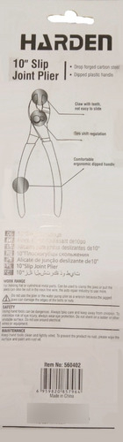 Pinza Tipo Ford Harden 10 Pulgadas Profesional 560402 - comprar online