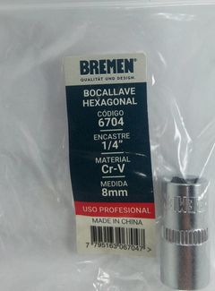 Tubo Enc 1/4 Hexagonal Corto De 8 Mm Bremen 6704 en internet