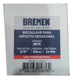 Tubo Enc 3/4 Alto Impacto Hexa De 24mm X 60mm Bremen 5876 - comprar online