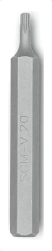 Punta Hexa. Torx T 20 Encastre 10mm Largo 75mm Bremen 6155