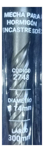 Mecha Broca Widia Sds Plus Hormigon 14 X 300mm Bremen 2748 - tienda online