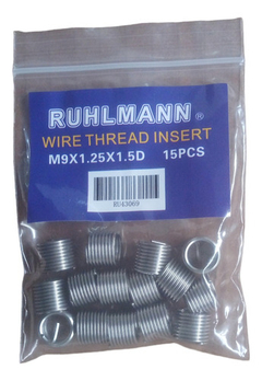 Insertos Para Roscas M9x1.25 15 U. Unidades Ruhlmann Ru43069 en internet