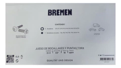 Set Juego Bremen 4577 16 Tubos Torx Hembra Macho Enc 1/2 - Herramientas Dali