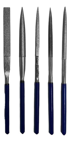 Set Juego 5 Limas Diamantadas 180mm 5 Pzs Ruhlmann Ru26503