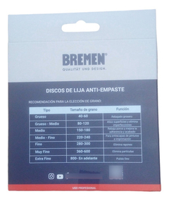 Disco Lija 5 125mm G1000 X20 Roto Orbital Abrojo Bremen 8026 - comprar online