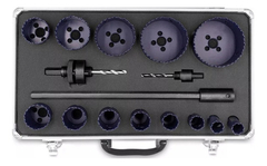 Kit Juego De Sierras Copa Bi-metalicas 16 Piezas Bremen 6672